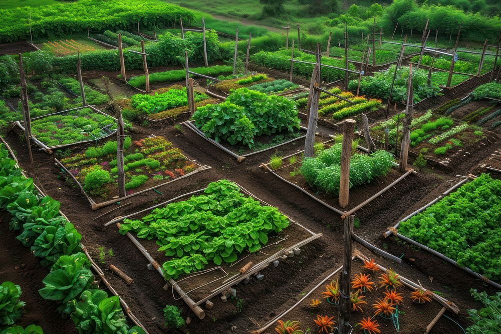 Edible garden agriculture backgrounds gardening.