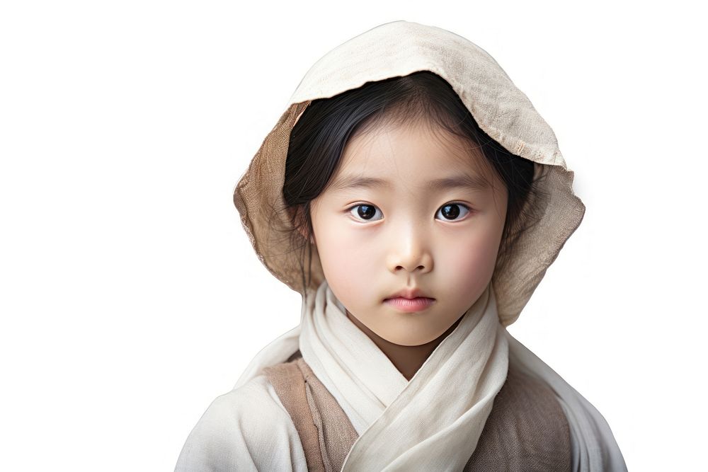 Korean child portrait photo hood.