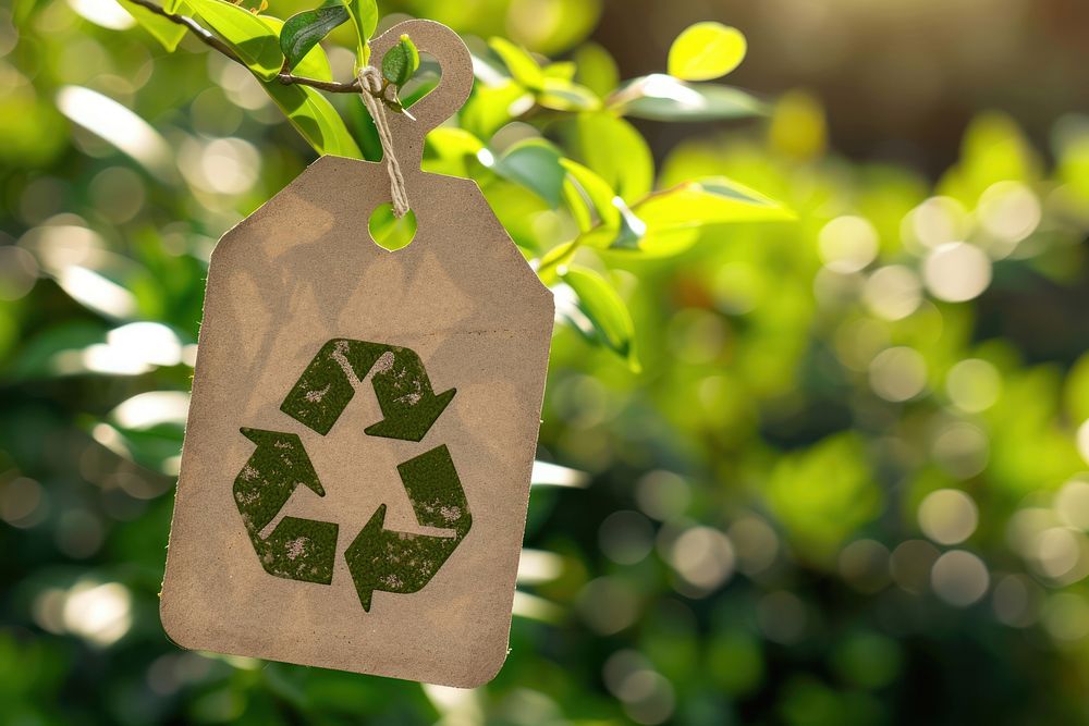 Recycle Icon show on Tag plant leaf accessories.
