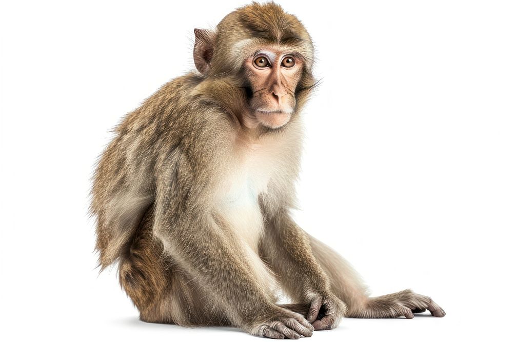 Macaque monkey wildlife animal mammal.