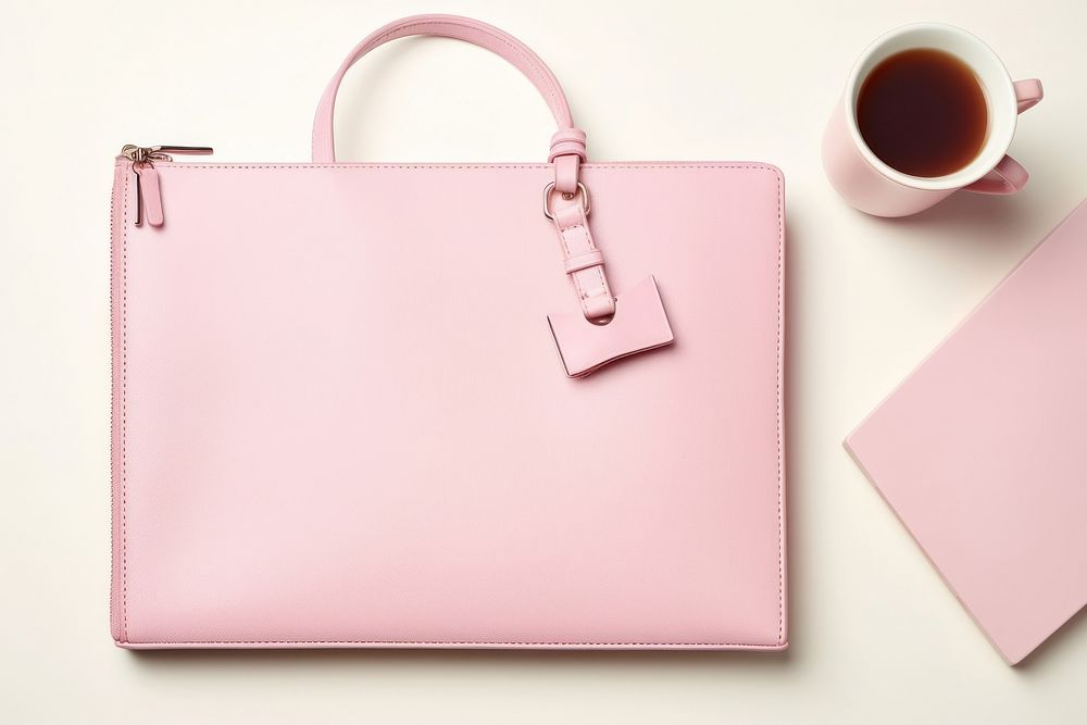Pink hand bag accessories handbag purse cup.