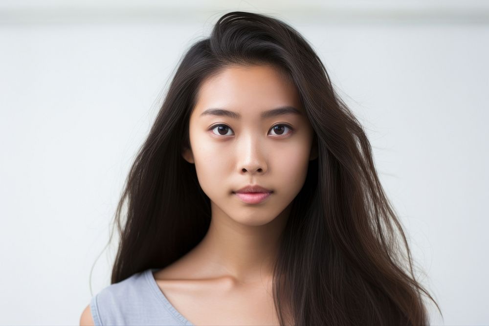 Asian girl portrait adult photo.