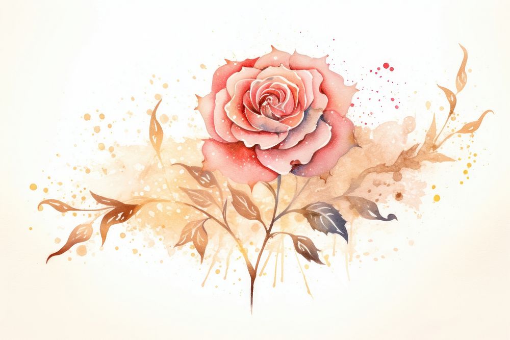 Rose rose art painting.
