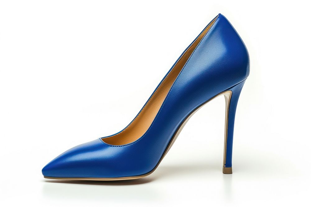 Stiletto High Heeled blue Shoe shoe footwear heel.