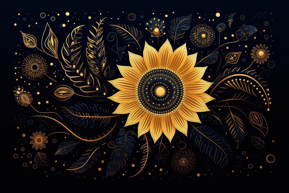 Sunflower sunflower backgrounds pattern.