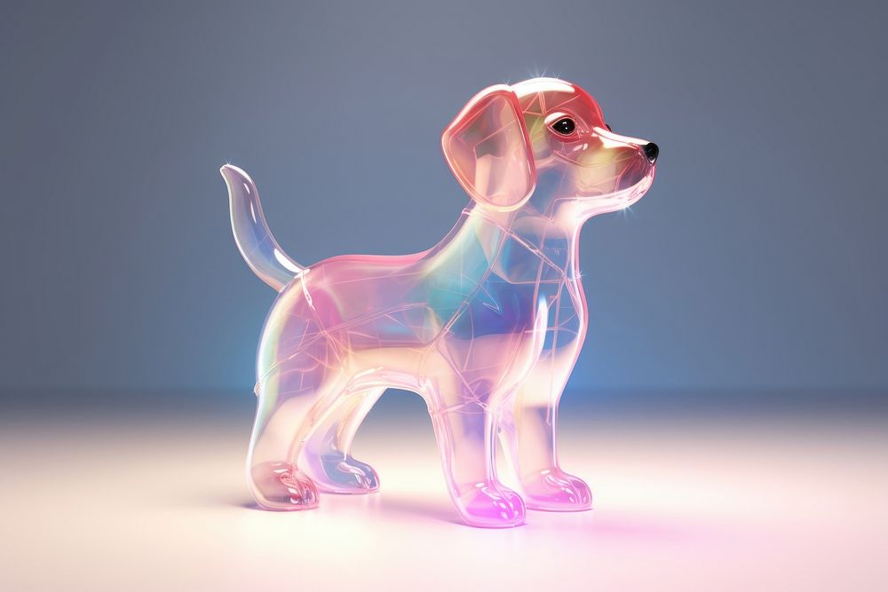 3d render of dog figurine animal mammal.