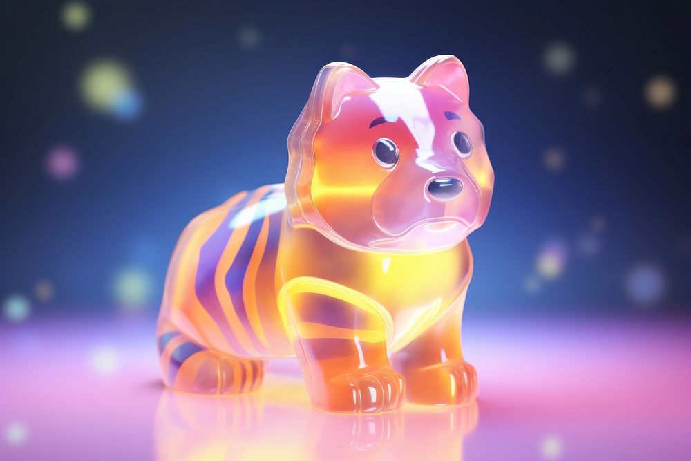 3d render of tiger figurine animal representation.