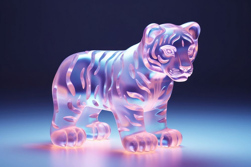 3d render of tiger shape wildlife animal mammal.