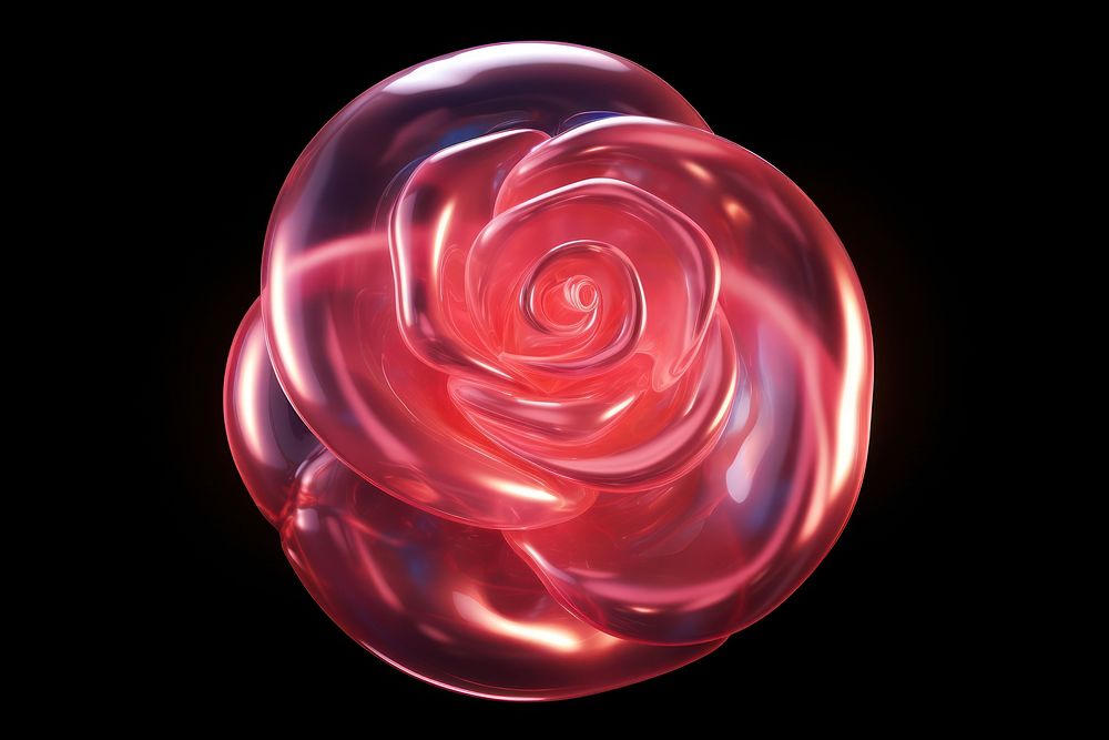 Rose sphere spiral shape.