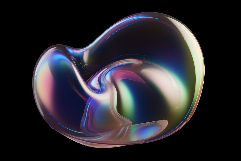 Abstract shape sphere bubble soap.