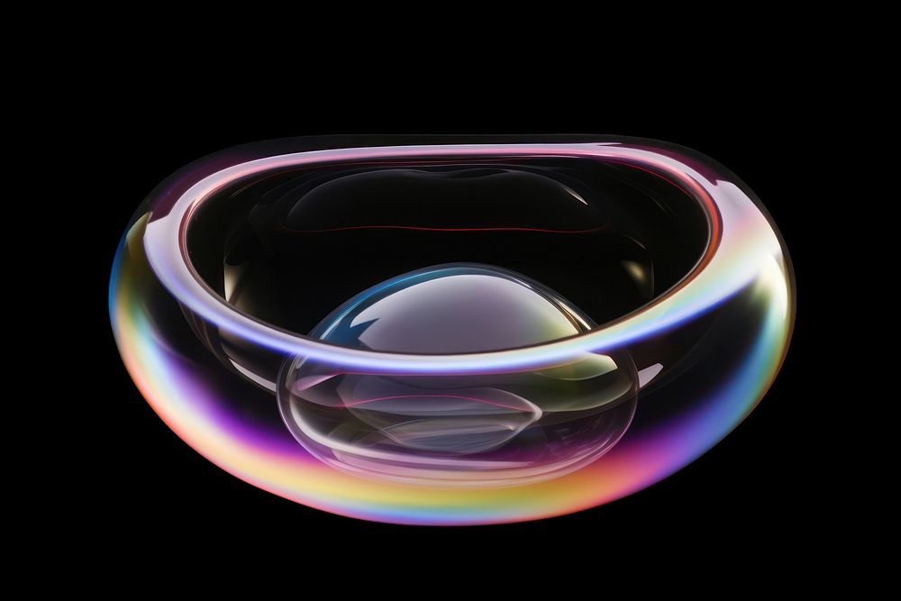 Bowl bubble sphere shape.
