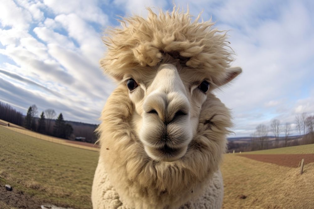 Alpaca animal mammal llama.