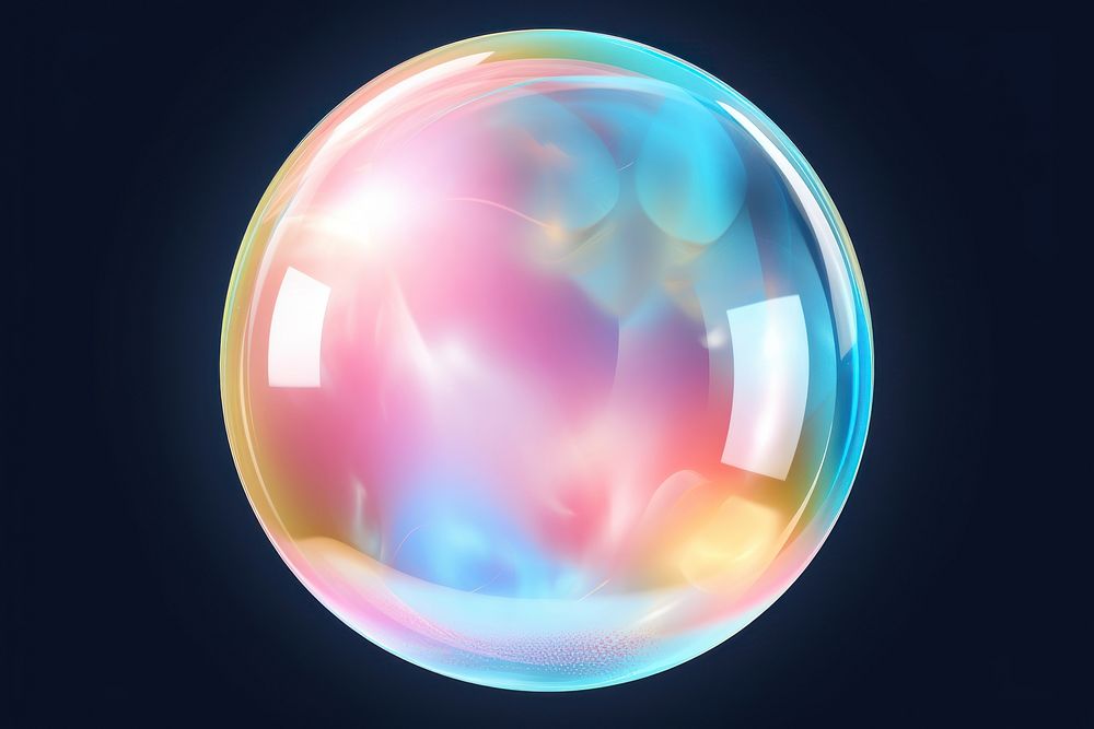 Sun bubble transparent sphere.