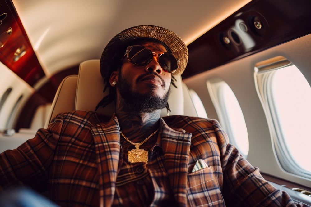 Black rapper sunglasses portrait vehicle. | Free Photo - rawpixel