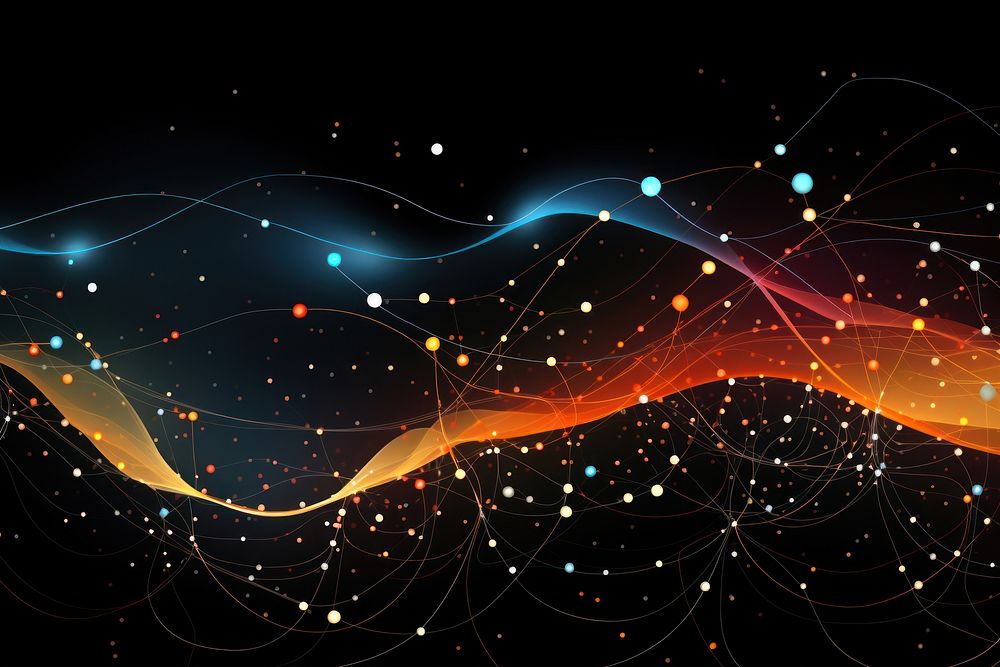 Visualization of quantum algorithms astronomy abstract glowing.