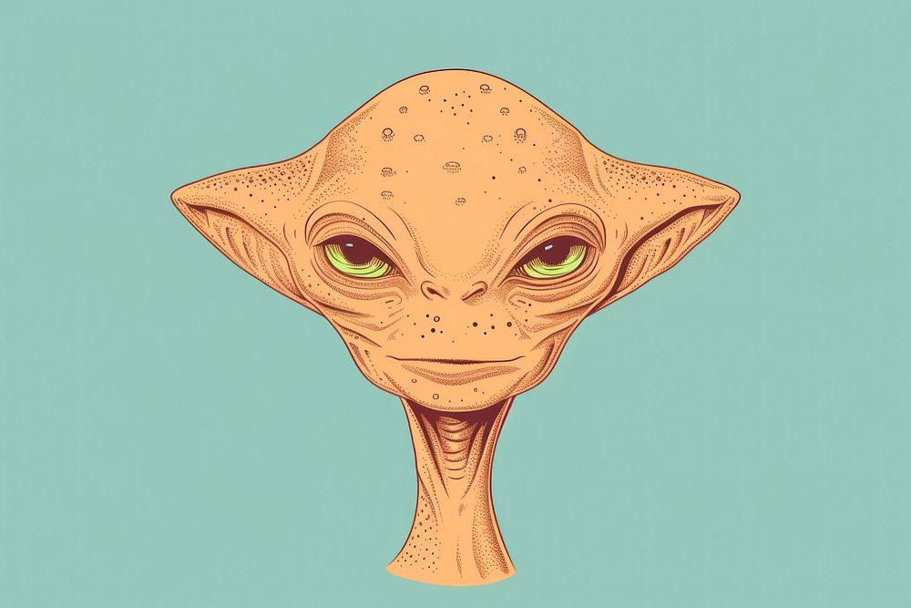 Et clipart drawing sketch illustrated.