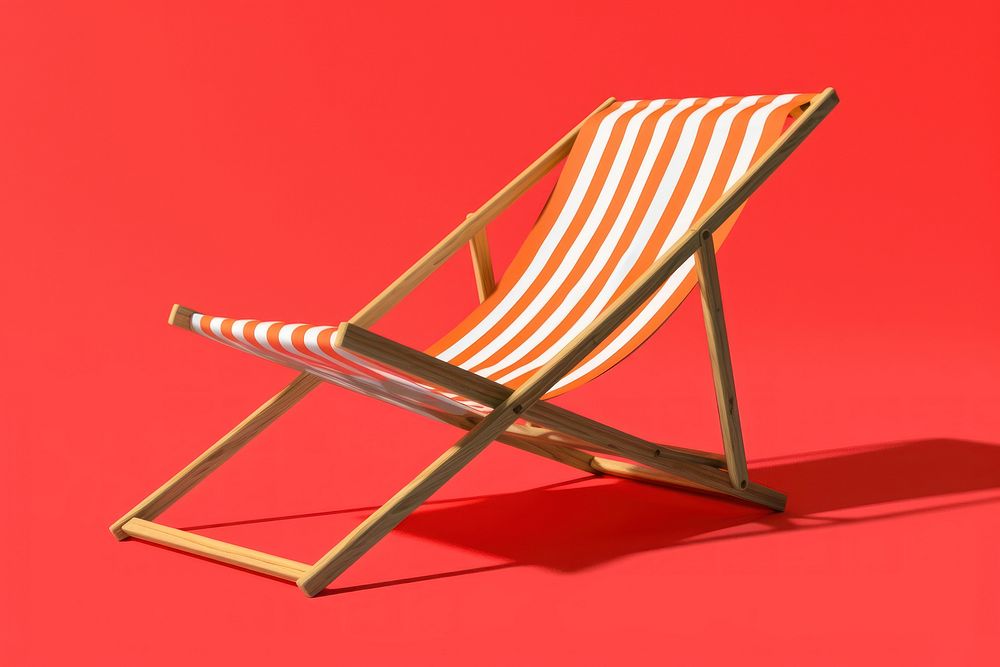Beach chair clipart furniture relaxation sunlight.