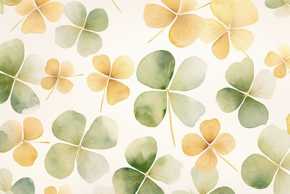 Clover leaves abstract cute shape backgrounds pattern plant.