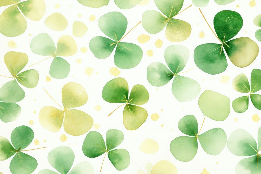 Clover leaves abstract cute shape backgrounds pattern plant.