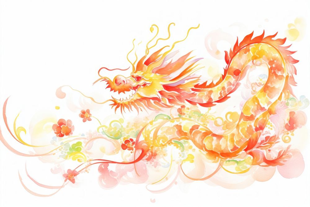 Chinese new year dragon pattern celebration.