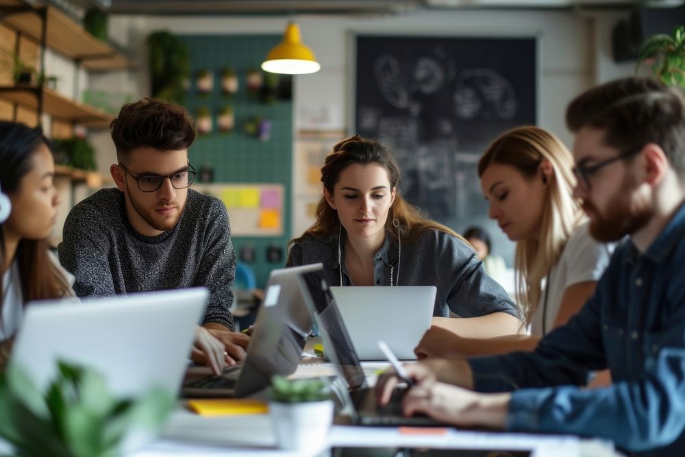 Team computer working laptop. | Free Photo - rawpixel
