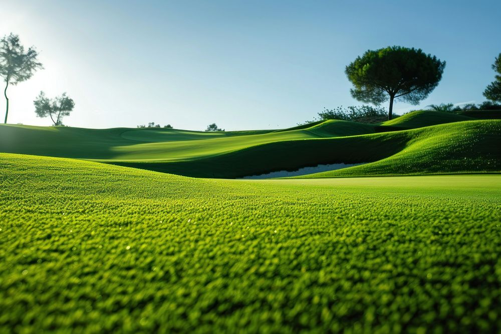Golf Course grassland landscape outdoors.