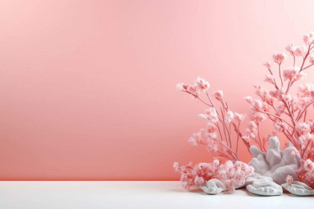 Light pinkish-coral flower plant decoration.