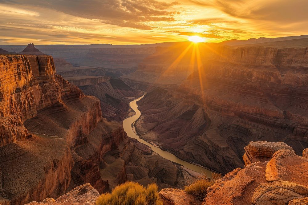 Grand canyon sunlight grand canyon tranquility.