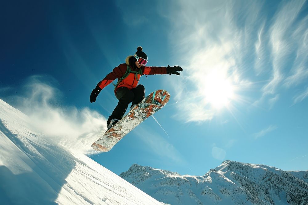 Freestyle snowboarding sports recreation adventure.