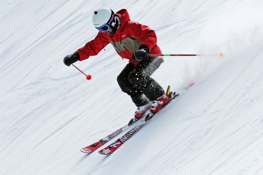 Freestyle skiing sports recreation outdoors.