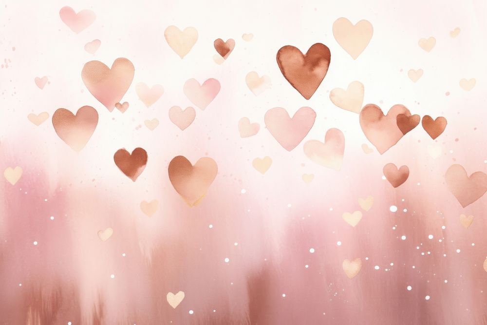 Blush brown watercolor background backgrounds heart celebration.
