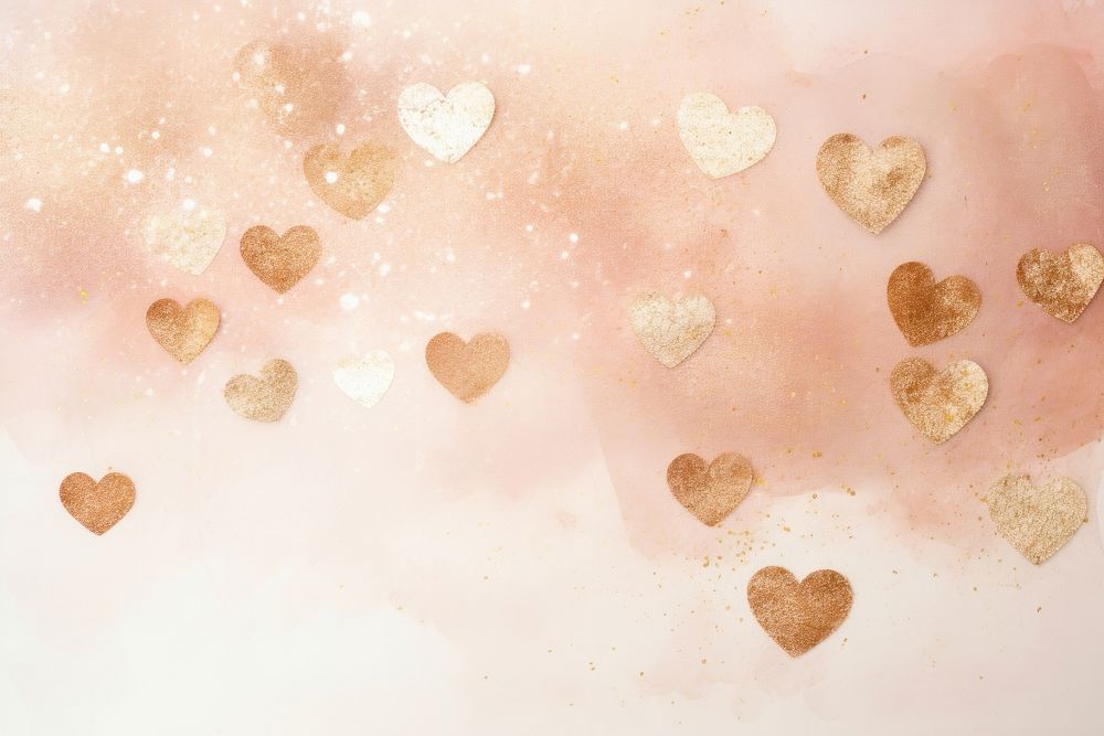 Blush brown watercolor background backgrounds heart petal.