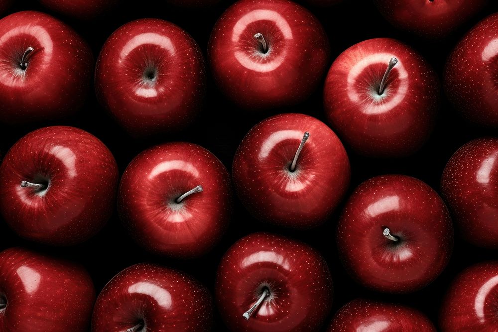 Lots of red apples backgrounds juicy fruit.