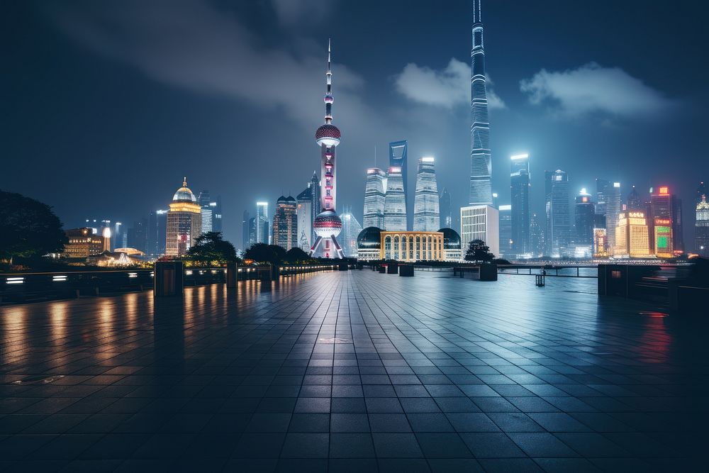 Shanghai architecture cityscape landmark.