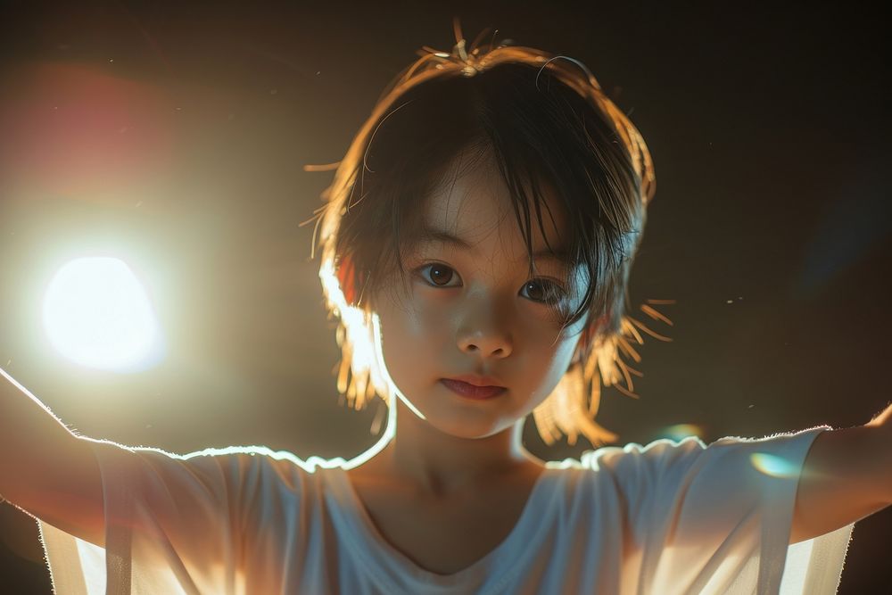 Boy Malaysian Energetic portrait photo light.