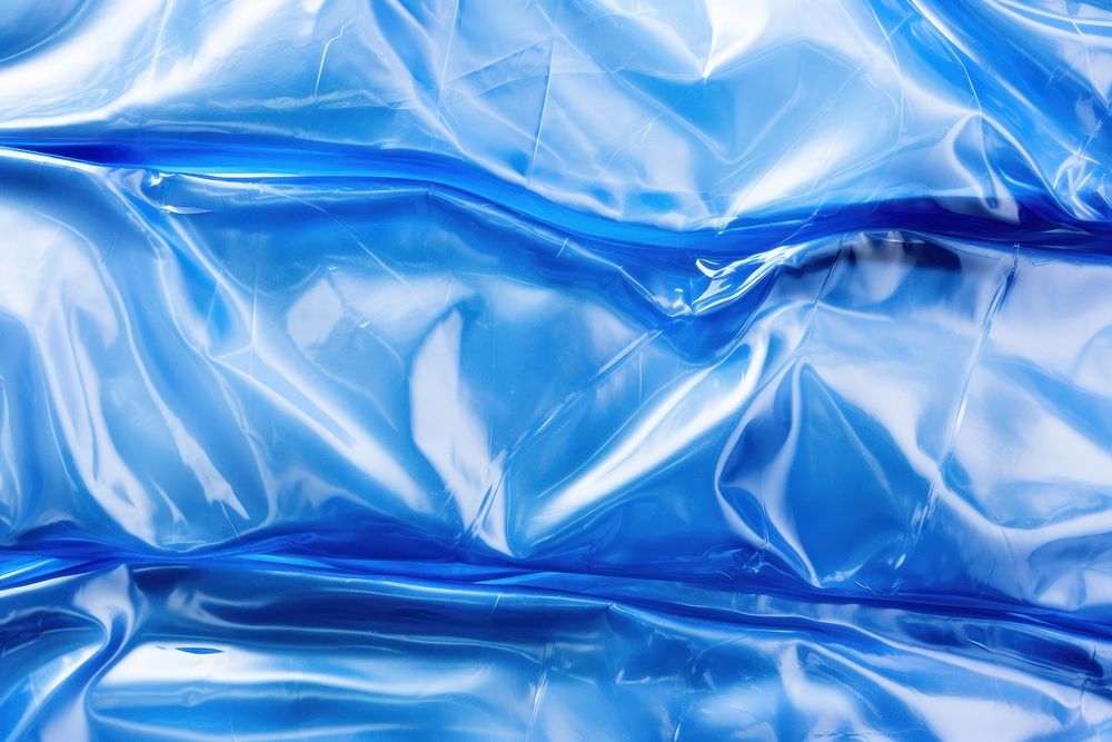  Blue backgrounds wrinkled plastic. AI generated Image by rawpixel.