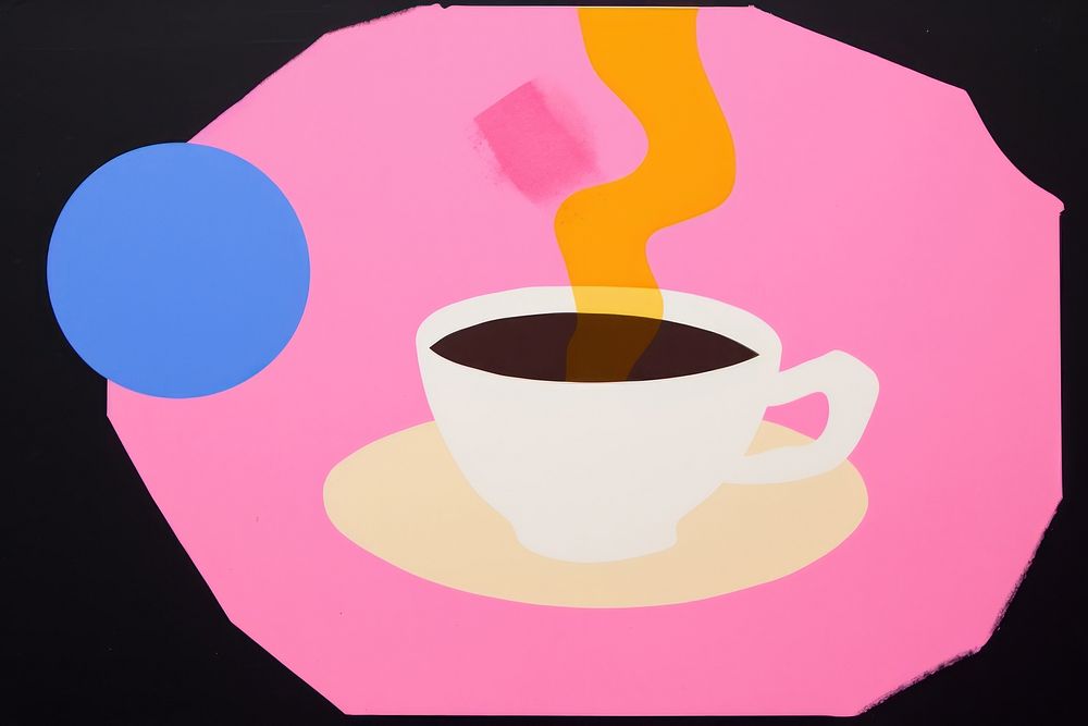 Coffee drink shape cup.