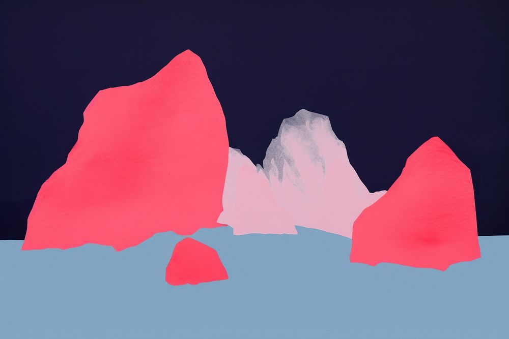 Fjord iceberg nature mountain.