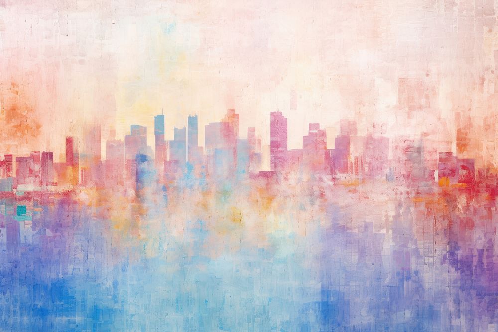  City painting backgrounds texture. AI generated Image by rawpixel.