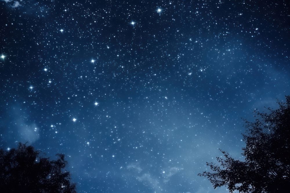  Night sky astronomy outdoors nature. AI generated Image by rawpixel.