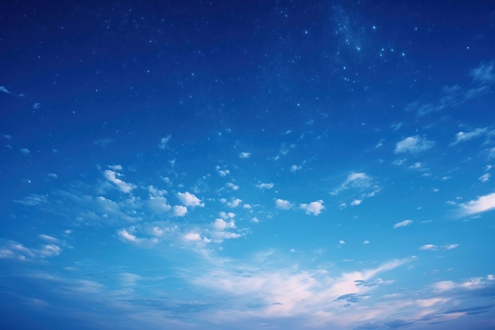  Blue sky night outdoors nature. AI generated Image by rawpixel.