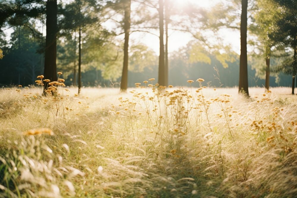  Savannah field landscape grassland sunlight. AI generated Image by rawpixel.