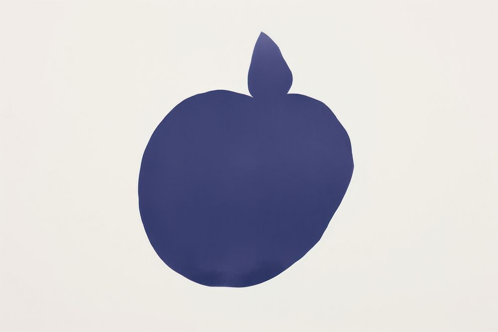 Blueberry shape apple logo.