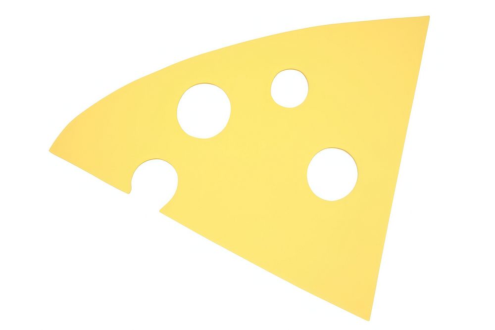 Cheese shape white background astronomy.