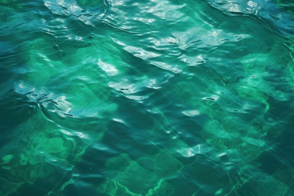  Clear green ocean water closeup backgrounds outdoors swimming. AI generated Image by rawpixel.
