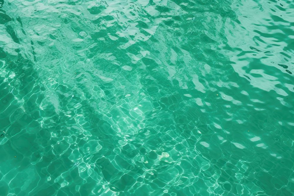  Clear green pool water texture backgrounds outdoors nature. AI generated Image by rawpixel.