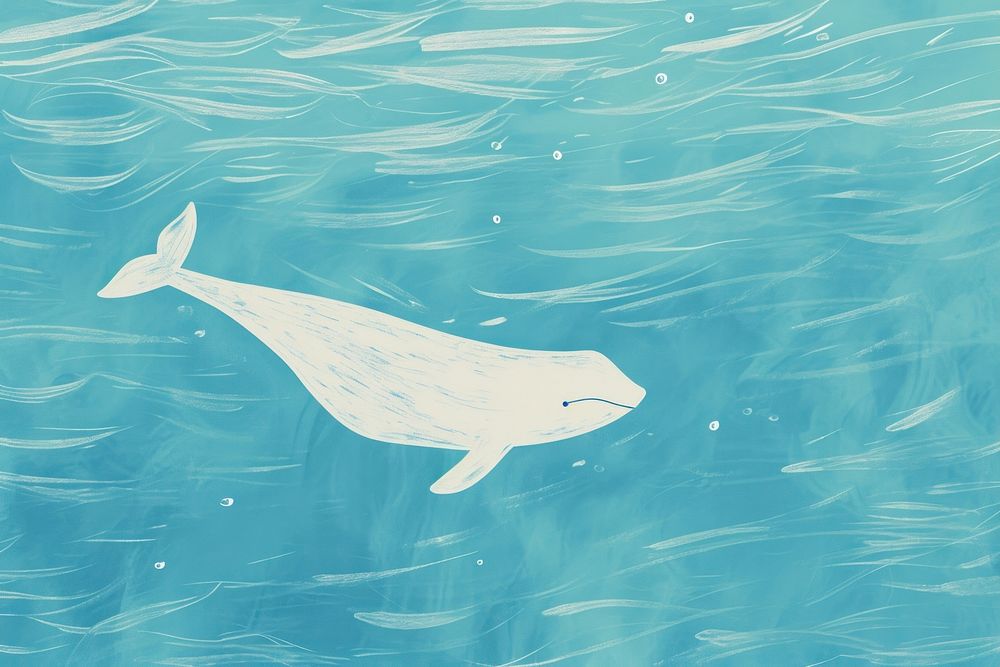 Cute ocean illustration dolphin animal mammal.