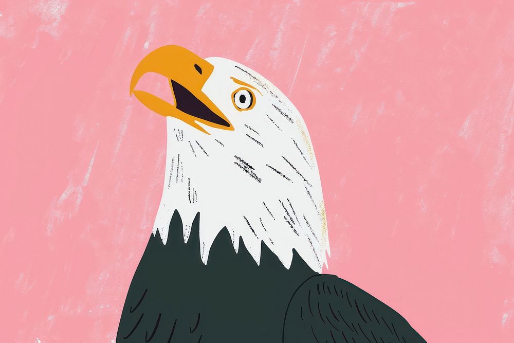 Cute eagle illustration animal beak bird.