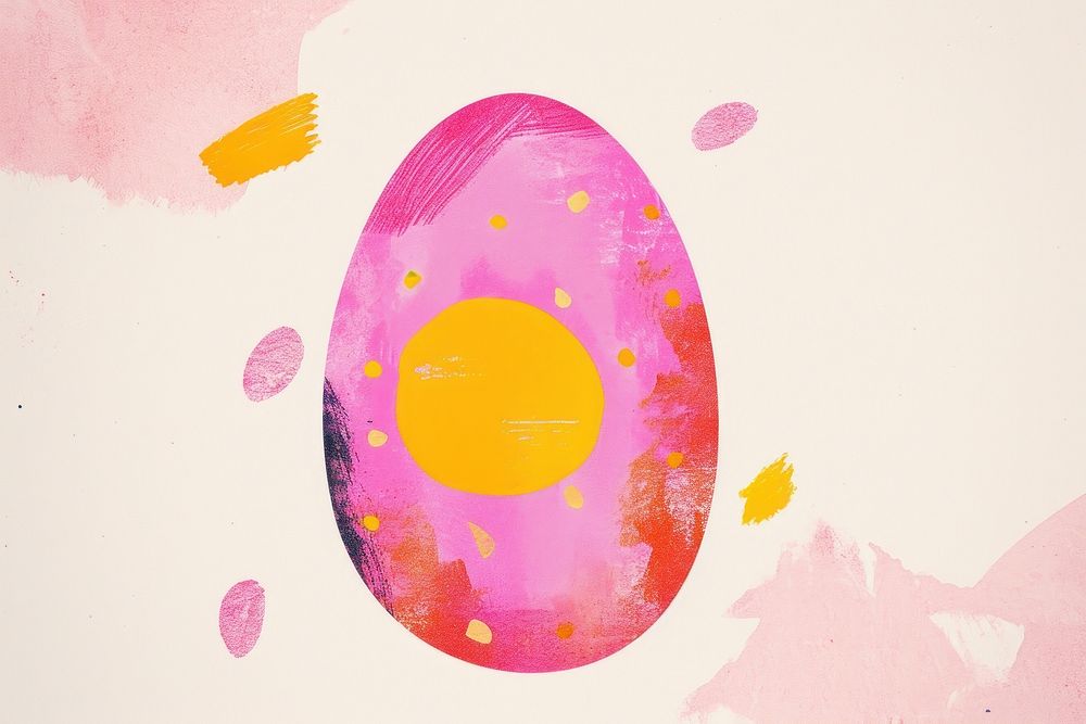 Cute easter egg illustration food.
