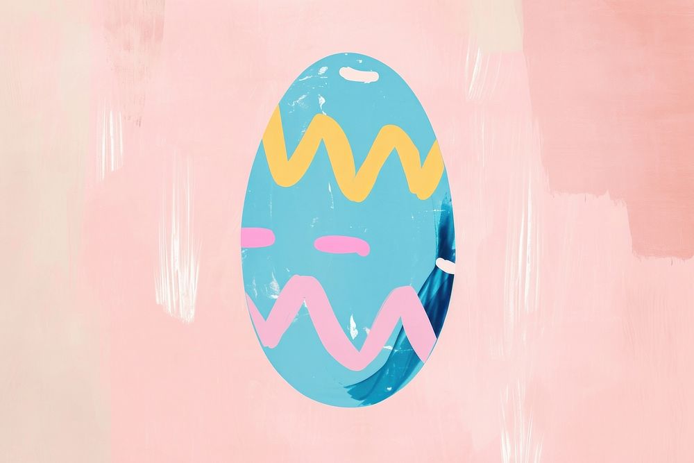 Cute easter egg illustration balloon logo food.